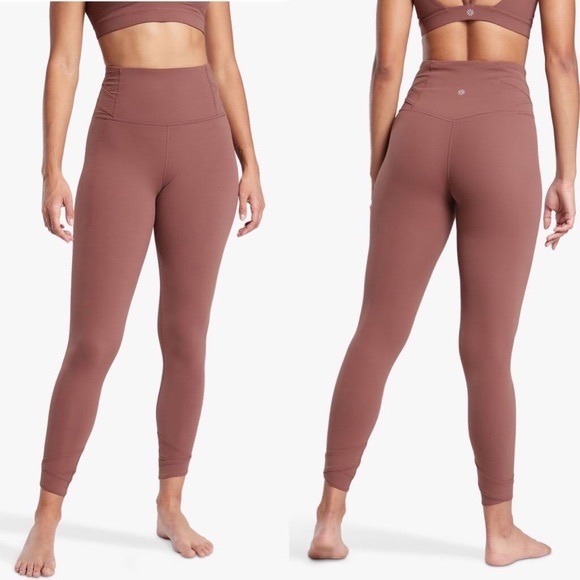 Athleta Hearth Rose Exhale Bra Elation Pirouette 7/8 Legging Set Size Small - Picture 9 of 11